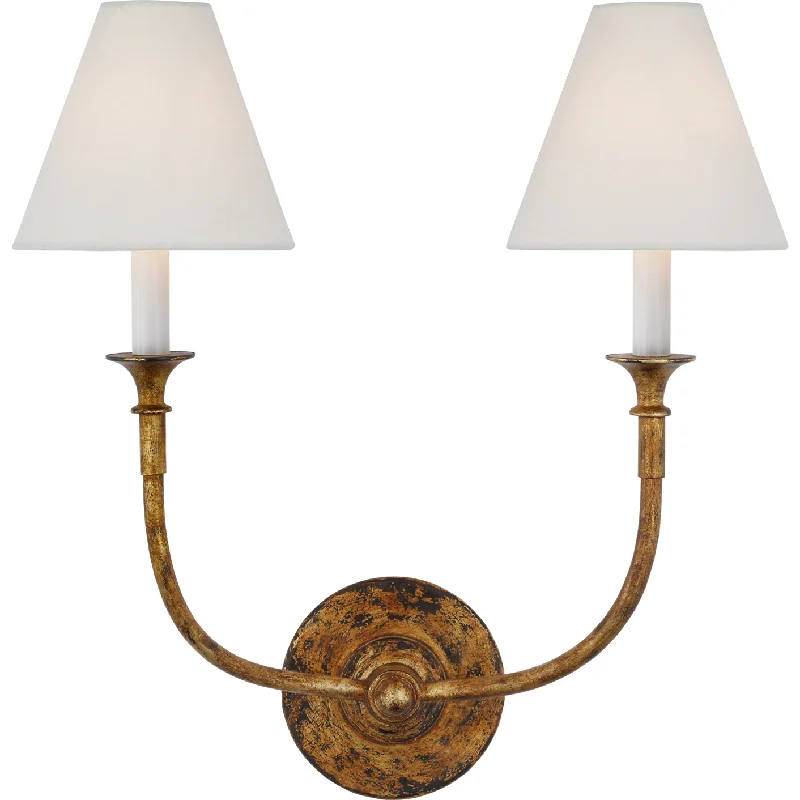 Low - voltage track lighting for safetyPiaf Double Sconce