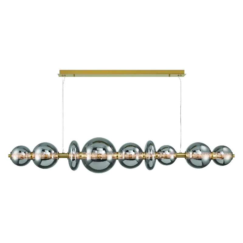 Track lighting for creating a focal pointAtomo 74" 9-Light Chandelier