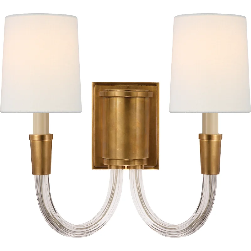 Rustic track lighting for farmhouse decorVivian Double Sconce