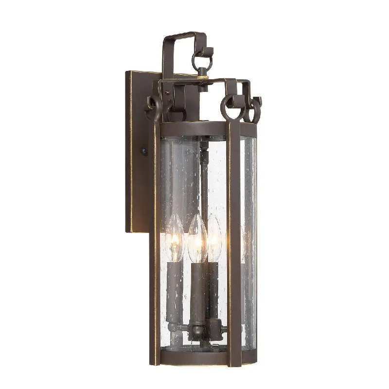 Industrial Emergency Lighting for Safety in FactoriesSomerset Lane 21 in. 4 Lights Outdoor Wall Lantern Bronze Finish