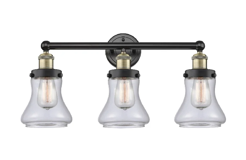 Industrial Lighting for Furniture FactoriesEdison Three Light Bath Vanity