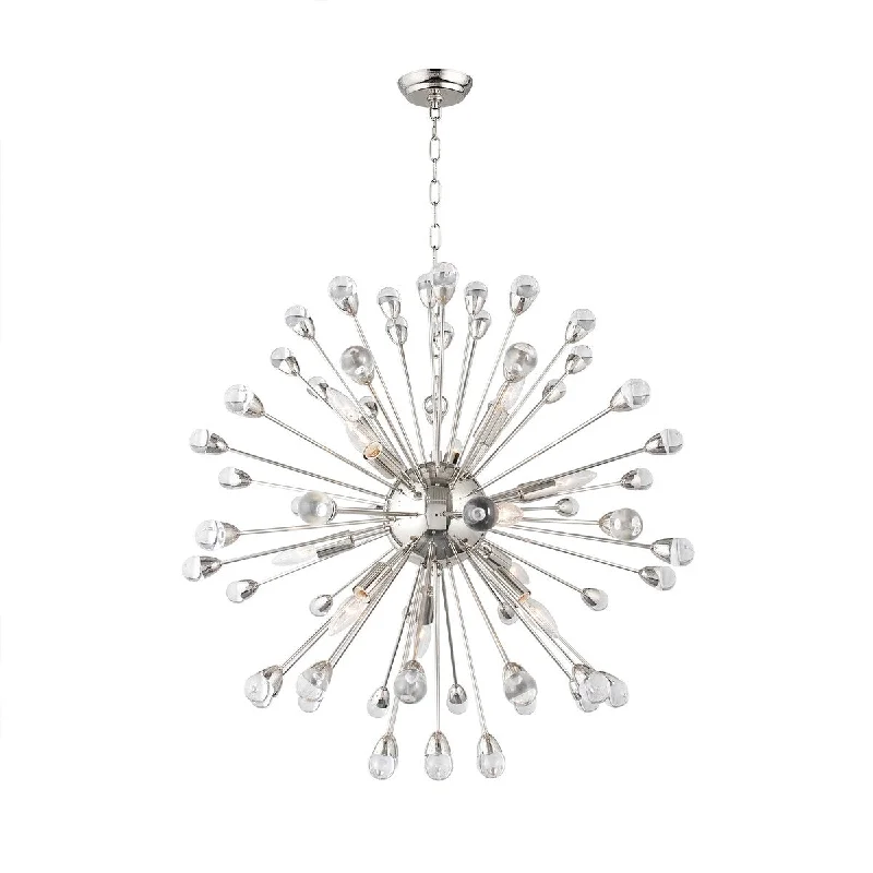 Chandeliers with Dimmable Lights for Ambiance ControlChandeliers with Dimmable Lights for Ambiance Control12 Light Chandelier in Nickel finish