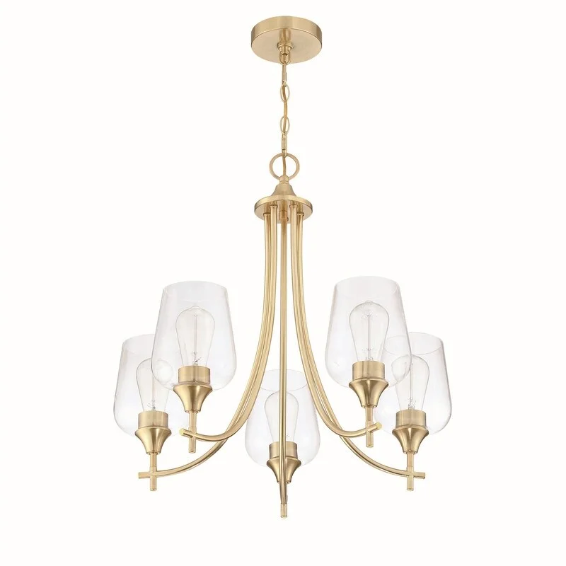 Mini Chandeliers for Adding Charm to Small SpacesMini Chandeliers for Adding Charm to Small Spaces5-Light traditional bedroom and living room chandelier - Golden