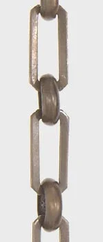 Chandeliers for High Ceilings to Fill Vertical SpaceChandeliers for High Ceilings to Fill Vertical SpaceAntique Finish Brass Rectangular-shape Chain