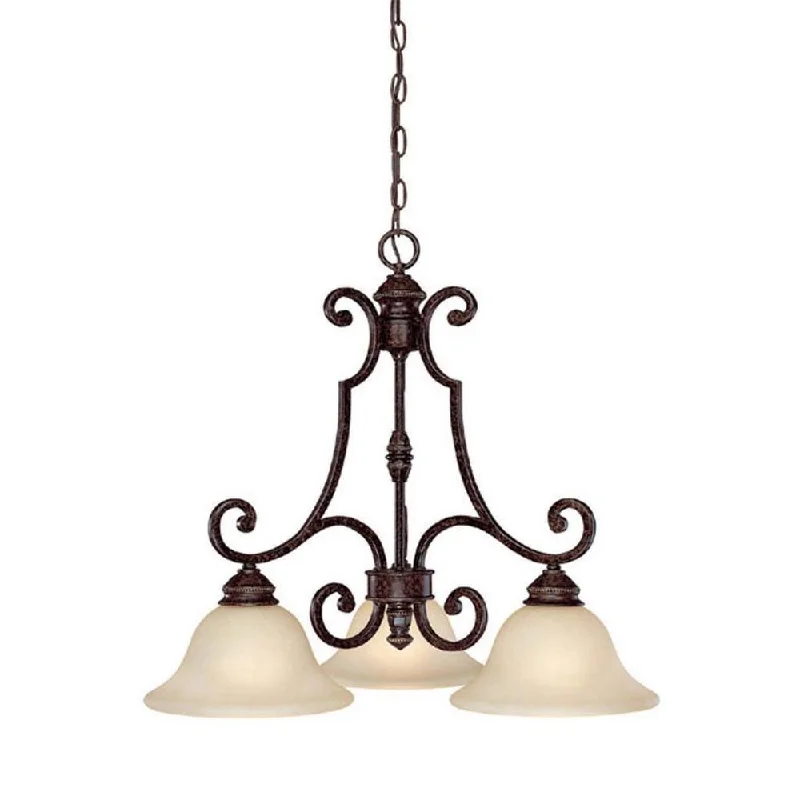 Mid - Century Modern Chandeliers for Vintage AppealMid - Century Modern Chandeliers for Vintage AppealBarclay 3-light Chesterfield Brown Chandelier