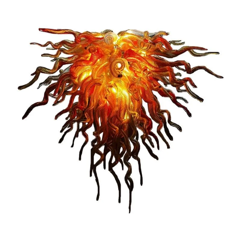 Chandeliers with Venetian Glass for a Luxurious LookChandeliers with Venetian Glass for a Luxurious LookAutumn Blaze Chihuly Style Orange Blown Glass Chandelier