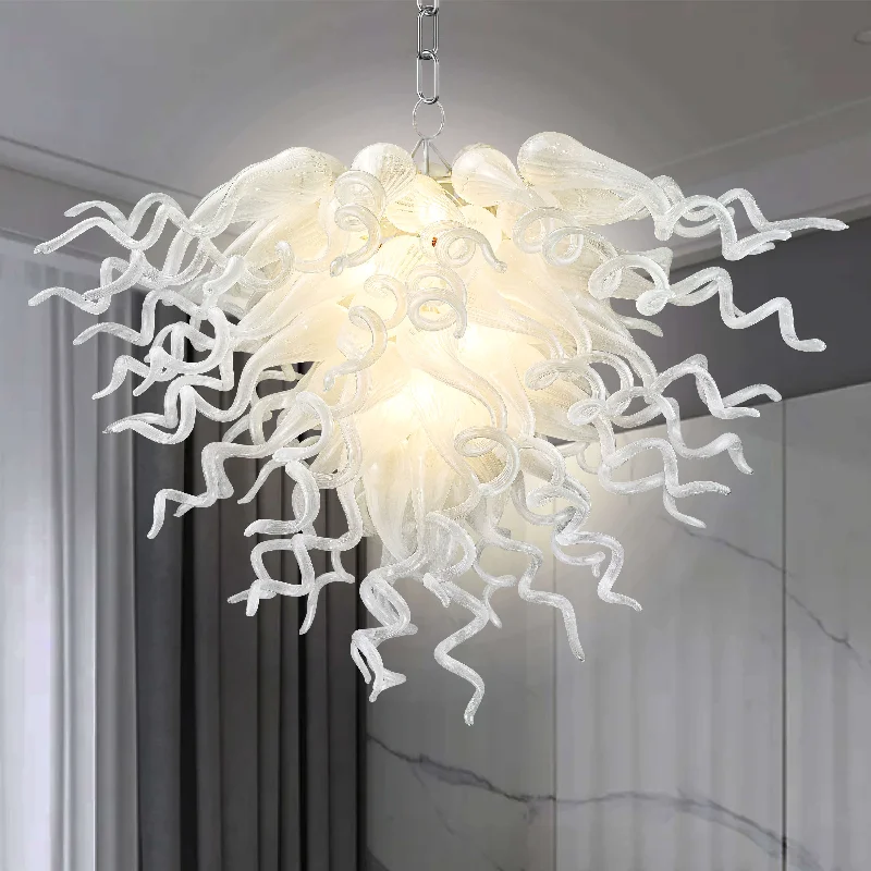 Chandeliers with Venetian Glass for a Luxurious LookChandeliers with Venetian Glass for a Luxurious LookChihuly Style Blown Glass Chandelier Pearl White Home Decor