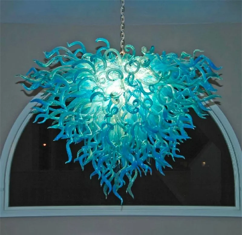 Oversized Chandeliers as a Statement Piece in Living RoomsOversized Chandeliers as a Statement Piece in Living RoomsBlown Glass Chandelier Blue