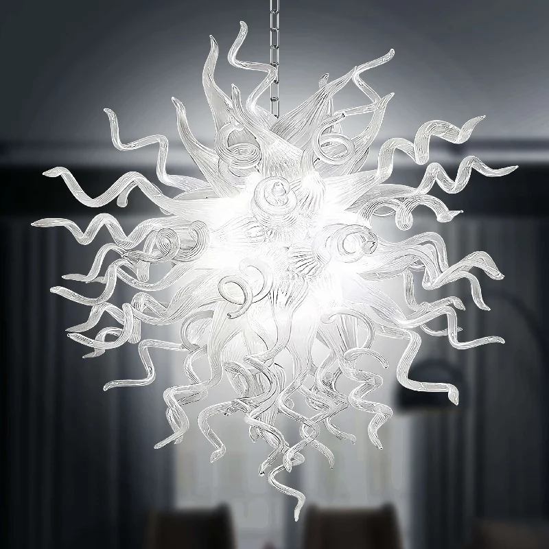 Chandeliers with Candle - Style Bulbs for a Classic AestheticChandeliers with Candle - Style Bulbs for a Classic AestheticChihuly Style Blown Glass Chandelier Crystal Home Decor