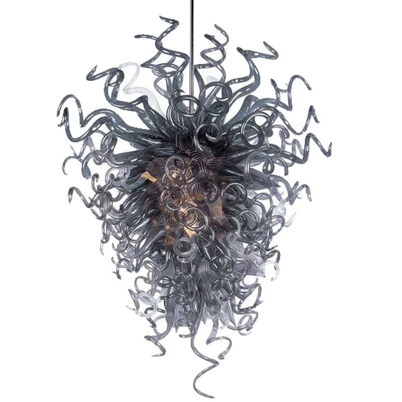 Traditional Brass Chandeliers for Classic InteriorsTraditional Brass Chandeliers for Classic InteriorsBlown Glass Chandelier Gray Color Chihuly Style