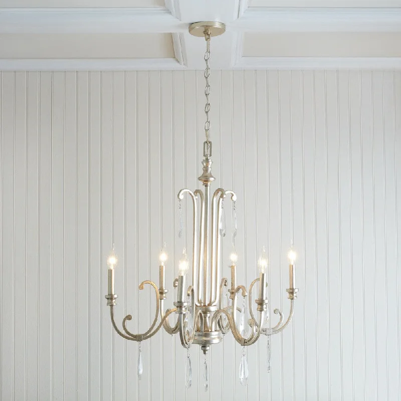 Bohemian - Style Beaded Chandeliers for Eclectic DecorBohemian - Style Beaded Chandeliers for Eclectic DecorCambridge 6-light Winter Gold Chandelier