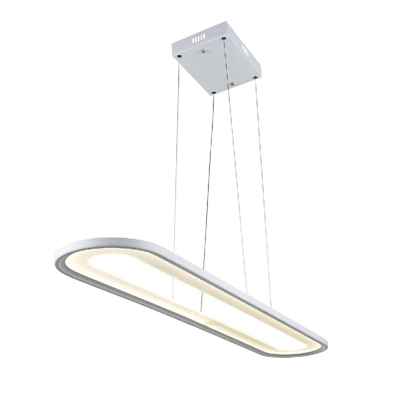 Chandeliers with Pendant Lights for a Stylish LookChandeliers with Pendant Lights for a Stylish LookCapel LED Island Chandelier With White Finish