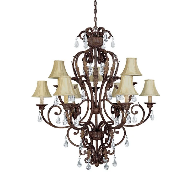 Chandeliers with Dimmable Lights for Ambiance ControlChandeliers with Dimmable Lights for Ambiance ControlCapital Lighting 3449GU-419-CR Seville 9 Light Chandelier, Gilded Umber