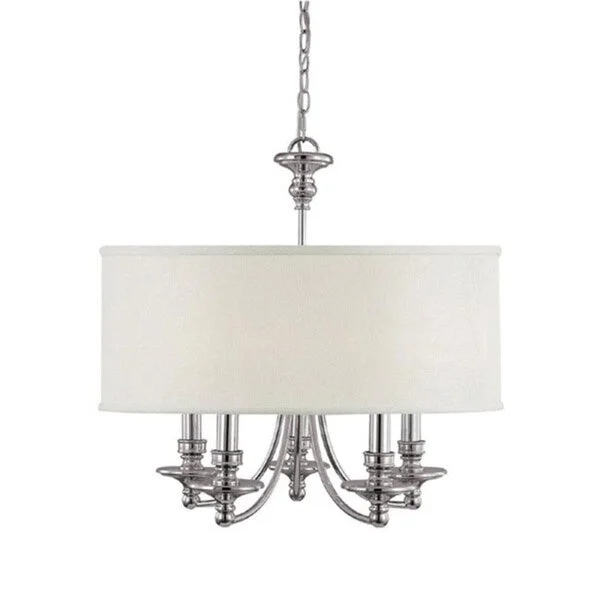Chandeliers for High Ceilings to Fill Vertical SpaceChandeliers for High Ceilings to Fill Vertical SpaceCapital Lighting Midtown Collection 5-light Polished Nickel Chandelier