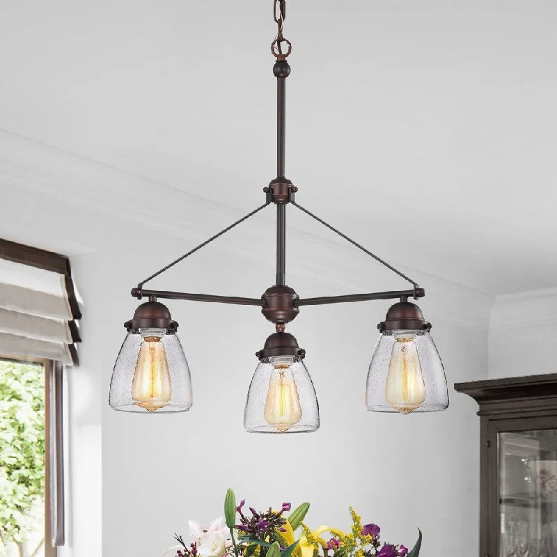 Chandeliers for Dining Rooms to Set the Mood for MealsChandeliers for Dining Rooms to Set the Mood for MealsCarbon Loft Farhan Antique Bronze 3-Light Pendant Chandelier