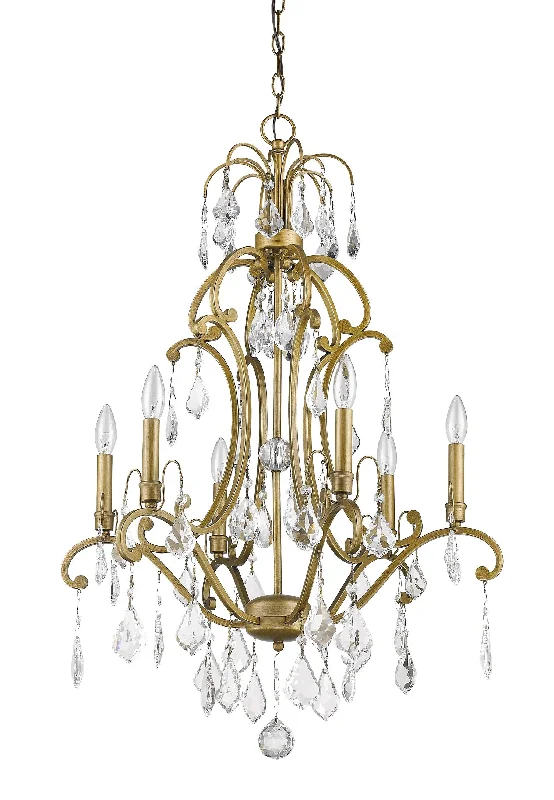 Chandeliers with Dimmable Lights for Ambiance ControlChandeliers with Dimmable Lights for Ambiance ControlClaire 6-Light Antique Gold Chandelier With Crystal Accents By Homeroots