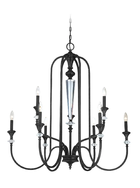 Ceiling - Mounted Chandeliers for Standard CeilingsCeiling - Mounted Chandeliers for Standard CeilingsCraftmade Boulevard 26729-MBS Chandelier Light - Mocha Bronze/Silver