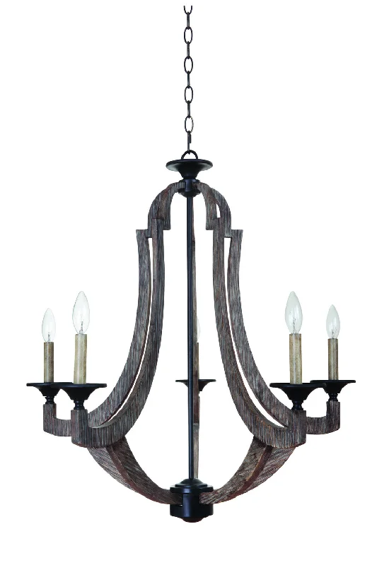 Chandeliers with Metal Frames in Silver FinishChandeliers with Metal Frames in Silver FinishCraftmade Winton 35125-WP Chandelier Light - Weathered Pine