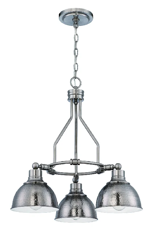 Chandeliers with Metal Frames in Silver FinishChandeliers with Metal Frames in Silver FinishCraftmade Timarron 35923-AN Chandelier Light - Antique Nickel