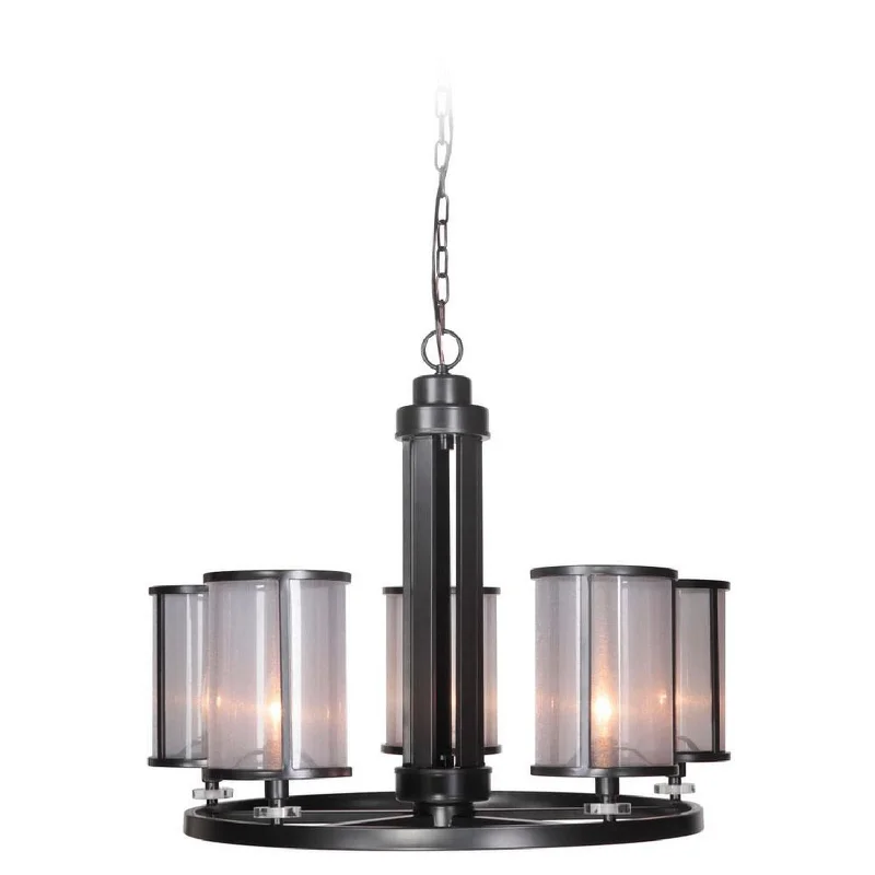 French Country Chandeliers with a Romantic AuraFrench Country Chandeliers with a Romantic AuraCraftmade Danbury 36725-MBK Chandelier Light - Matte Black