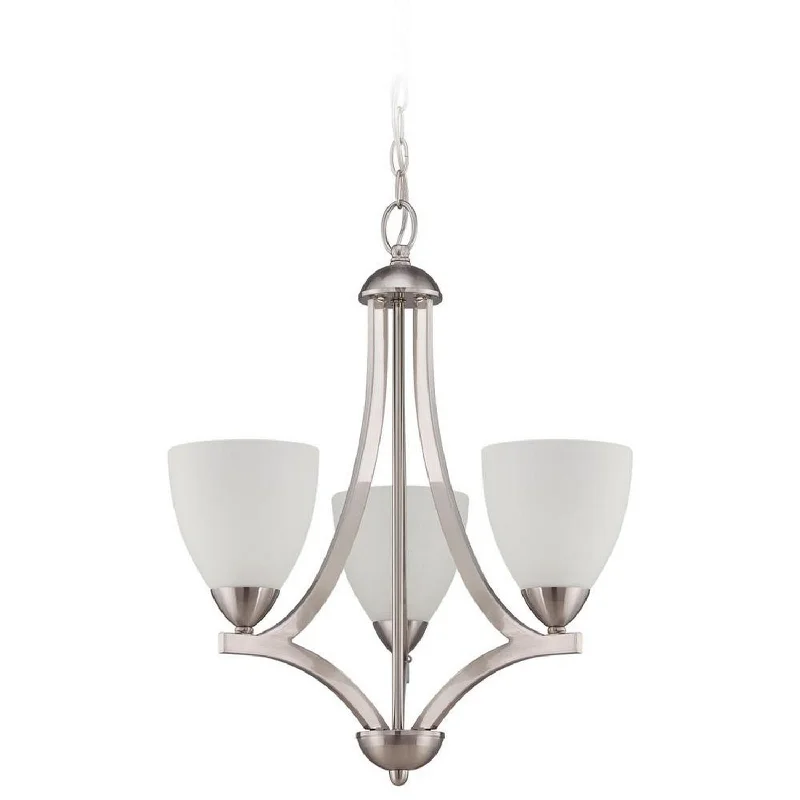 Mid - Century Modern Chandeliers for Vintage AppealMid - Century Modern Chandeliers for Vintage AppealCraftmade Almeda 37723-SN Chandelier Light - Satin Nickel
