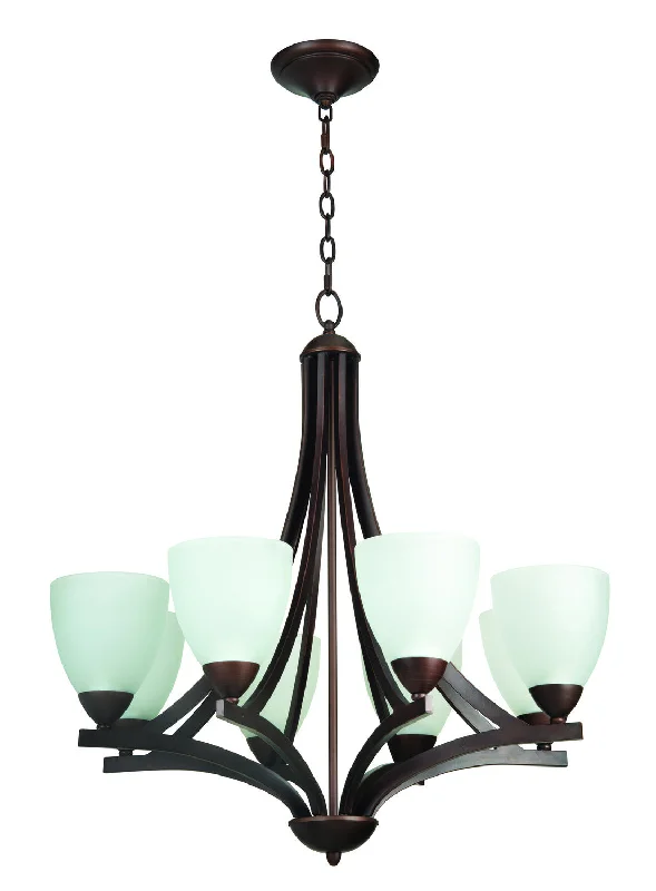 LED Chandeliers for Energy - Efficient LightingLED Chandeliers for Energy - Efficient LightingCraftmade Almeda 37728-OLB-WF Chandelier Light - Oiled Bronze w/White Frost