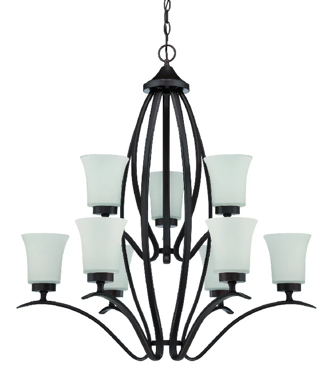 Chandeliers with Metal Frames in Black FinishChandeliers with Metal Frames in Black FinishCraftmade Northlake 38329-ABZ Chandelier Light - Aged Bronze Brushed
