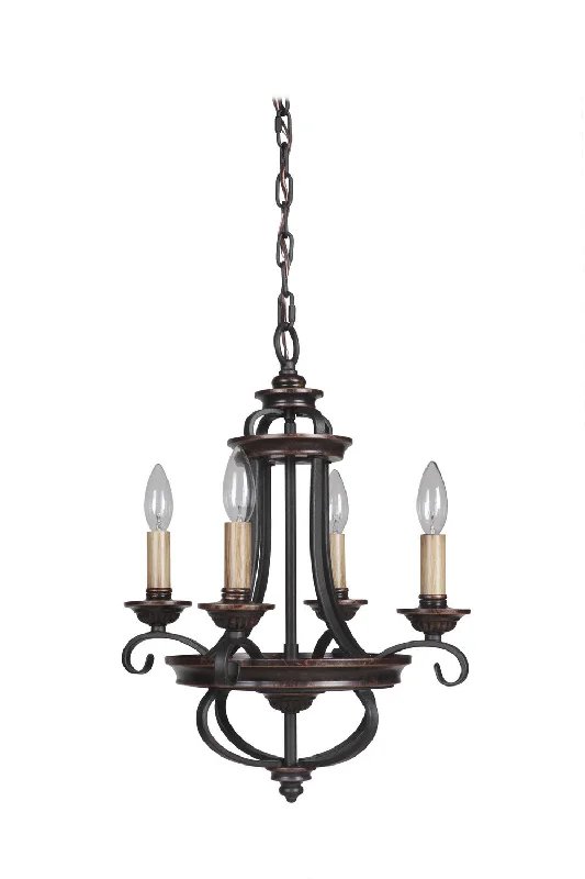 Art Deco Chandeliers for a Retro - Glam LookArt Deco Chandeliers for a Retro - Glam LookCraftmade Stafford 38724-AGTB Chandelier Light - Aged Bronze/Textured Black