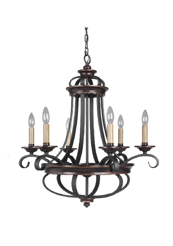 Chandeliers with Pendant Lights for a Stylish LookChandeliers with Pendant Lights for a Stylish LookCraftmade Stafford 38726-AGTB Chandelier Light - Aged Bronze/Textured Black