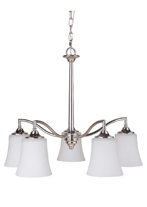 Mini Chandeliers for Adding Charm to Small SpacesMini Chandeliers for Adding Charm to Small SpacesCraftmade Helena 41715-PLN Chandelier Light - Polished Nickel