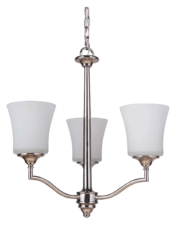 Chandeliers with Clear Crystal for a Sparkling EffectChandeliers with Clear Crystal for a Sparkling EffectCraftmade Helena 41723-PLN Chandelier Light - Polished Nickel