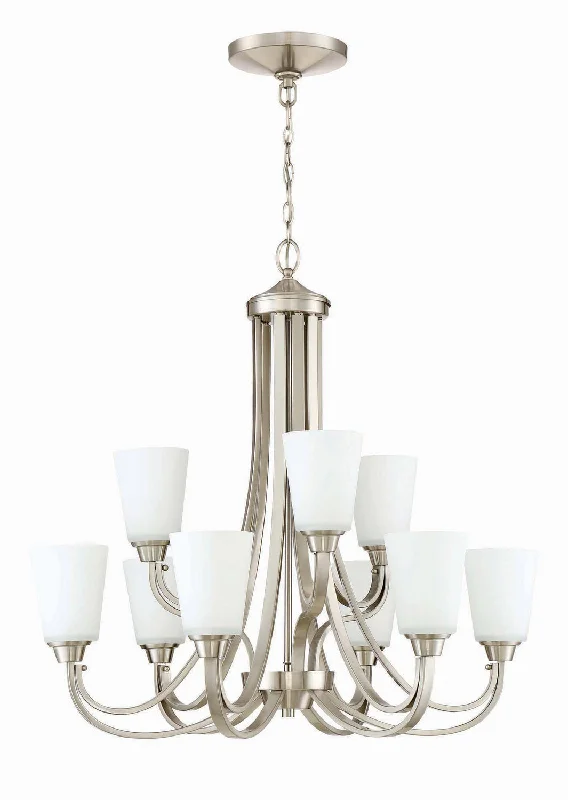 Chandeliers with Candle - Style Bulbs for a Classic AestheticChandeliers with Candle - Style Bulbs for a Classic AestheticCraftmade Grace 41929-BNK Chandelier Light - Brushed Polished Nickel