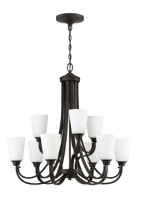 Chandeliers with Metal Frames in Bronze FinishChandeliers with Metal Frames in Bronze FinishCraftmade Grace 41929-ESP Chandelier Light - Espresso