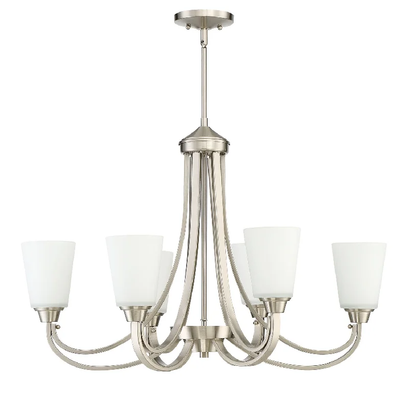 LED Chandeliers for Energy - Efficient LightingLED Chandeliers for Energy - Efficient LightingCraftmade Grace 41976-BNK Chandelier Light - Brushed Polished Nickel