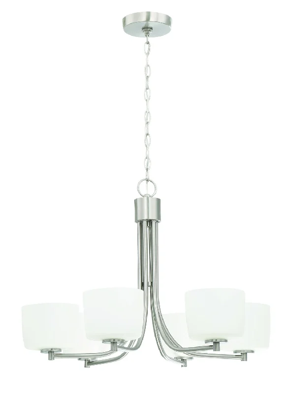 French Country Chandeliers with a Romantic AuraFrench Country Chandeliers with a Romantic AuraCraftmade Clarendon 43526-BNK Chandelier Light - Brushed Polished Nickel