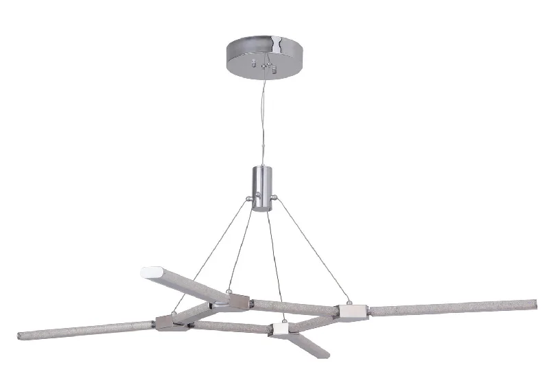 Chandeliers with Metal Frames in Silver FinishChandeliers with Metal Frames in Silver FinishCraftmade Horizon 45628-CH-LED Chandelier Light - Chrome