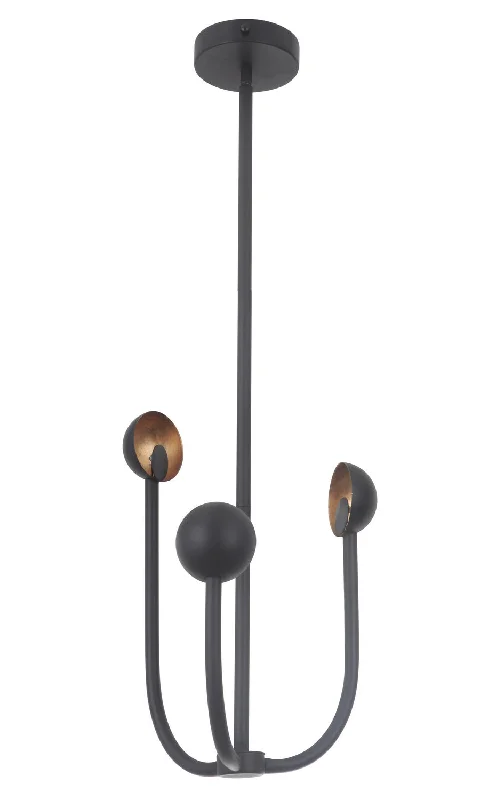 Chandeliers for Dining Rooms to Set the Mood for MealsChandeliers for Dining Rooms to Set the Mood for MealsCraftmade Foundry 49223-MBKGL-LED Chandelier Light - Matte Black/Gold Leaf