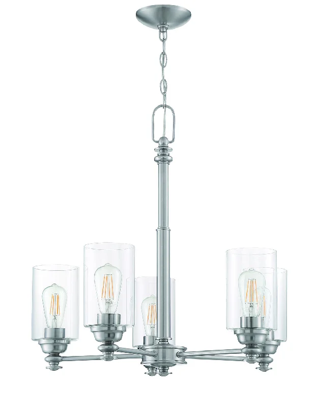Modern Crystal Chandeliers for Contemporary HomesModern Crystal Chandeliers for Contemporary HomesCraftmade Dardyn 49825-BNK-C Chandelier Light - Brushed Polished Nickel
