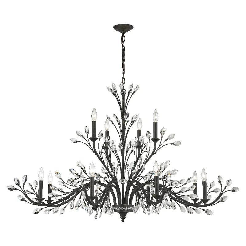 LED Chandeliers for Energy - Efficient LightingLED Chandeliers for Energy - Efficient LightingCrystal Branches 52" Wide 12-Light Chandelier