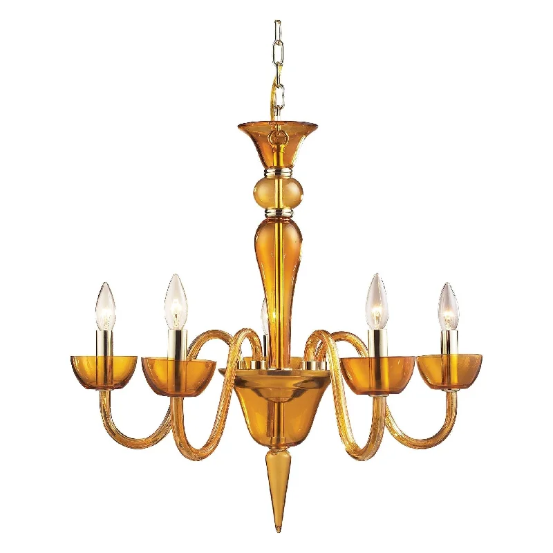 Chandeliers with Pendant Lights for a Stylish LookChandeliers with Pendant Lights for a Stylish LookVidriana 24" Wide 5-Light Chandelier