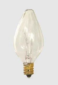 Chandeliers with Clear Crystal for a Sparkling EffectChandeliers with Clear Crystal for a Sparkling EffectF-10 Flame Bulb Candelabra Base Bulb