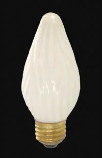 Chandeliers with Metal Frames in Bronze FinishChandeliers with Metal Frames in Bronze FinishF-15 White Flame Bulb Standard Base Bulb