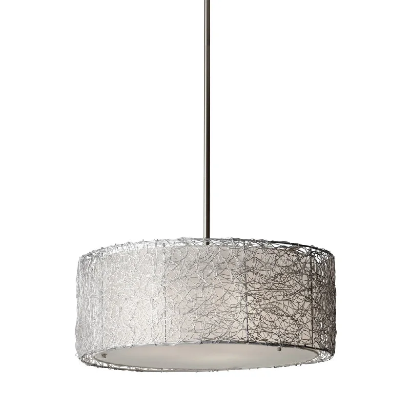 Minimalist Chandeliers for Sleek and Simple InteriorsMinimalist Chandeliers for Sleek and Simple InteriorsFeiss Wired 3 Light Brushed Steel Chandelier