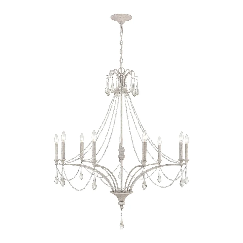 Chandeliers for Living Rooms to Create a Focal PointChandeliers for Living Rooms to Create a Focal PointFrench Parlor 9-Light chandelier in Vintage White ELK Lighting