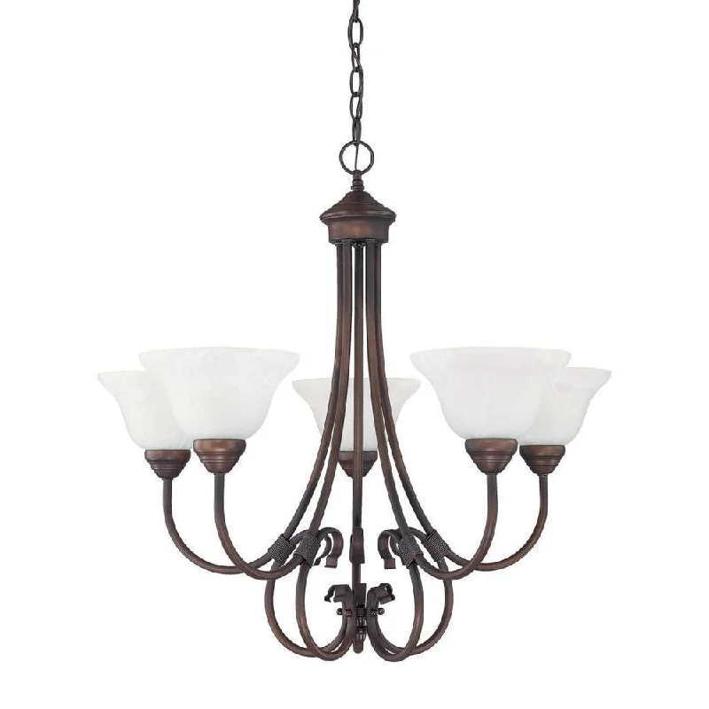Chandeliers with Adjustable Height for Custom InstallationChandeliers with Adjustable Height for Custom InstallationHometown 5-light Burnished Bronze Chandelier