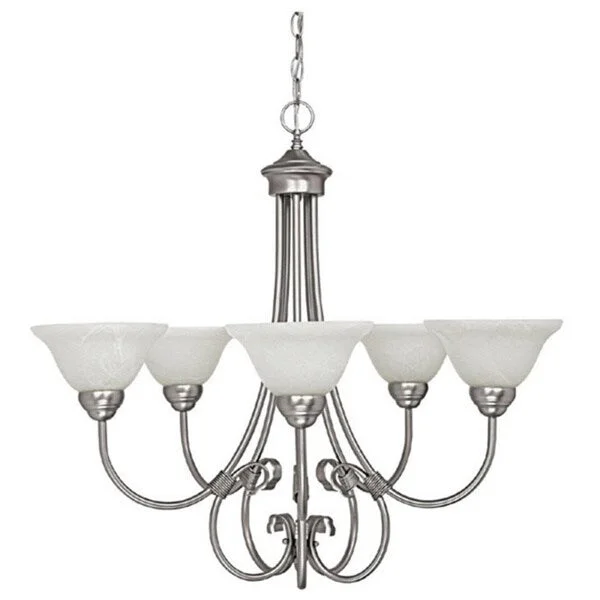 Incandescent Chandeliers for a Warm and Traditional GlowIncandescent Chandeliers for a Warm and Traditional GlowHometown 5-light Matte Nickel Chandelier - Matte Nickel