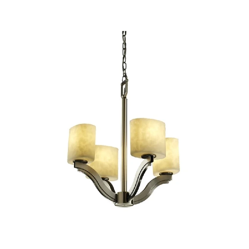 Chandeliers with Dimmable Lights for Ambiance ControlChandeliers with Dimmable Lights for Ambiance ControlJustice Design Clouds Bend Nickel Chandelier, Oval Shade