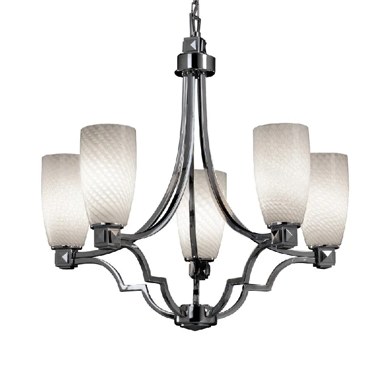 Victorian - Inspired Chandeliers with Ornate DetailsVictorian - Inspired Chandeliers with Ornate DetailsJustice Design Fusion Argyle 5-light Chandelier