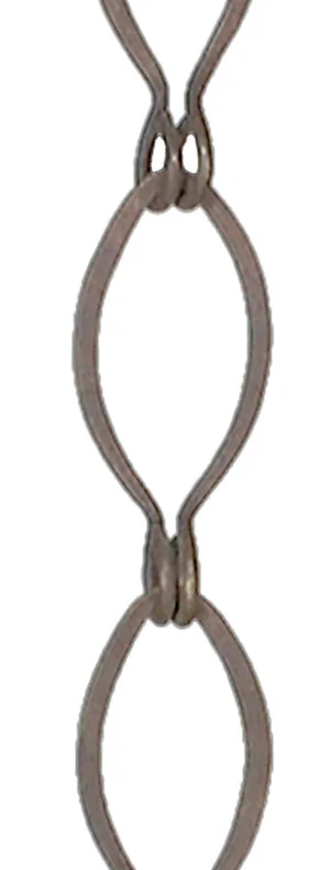 Chandeliers with Metal Frames in Copper FinishChandeliers with Metal Frames in Copper FinishLight Duty Oval Shape Chain w Antique Finish