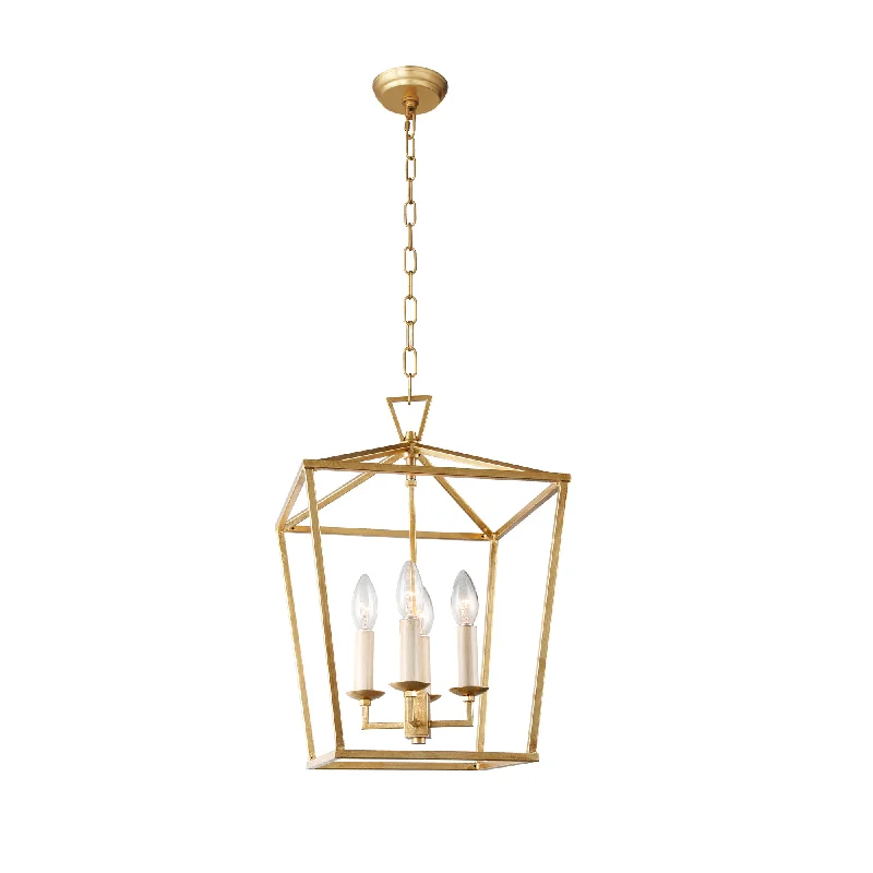 Chandeliers with Metal Frames in Bronze FinishChandeliers with Metal Frames in Bronze FinishLZ01A-4GF